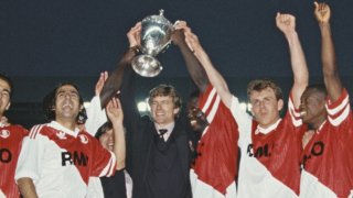 Арсен Венгер и Монако с Купата на Франция през 1991 г.