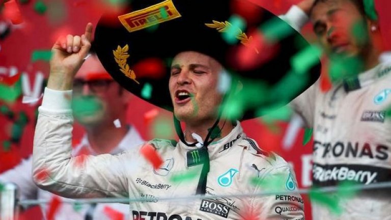 Нико Розберг спечели четвъртта си победа за сезона при завръщането на Мексико във Формула 1