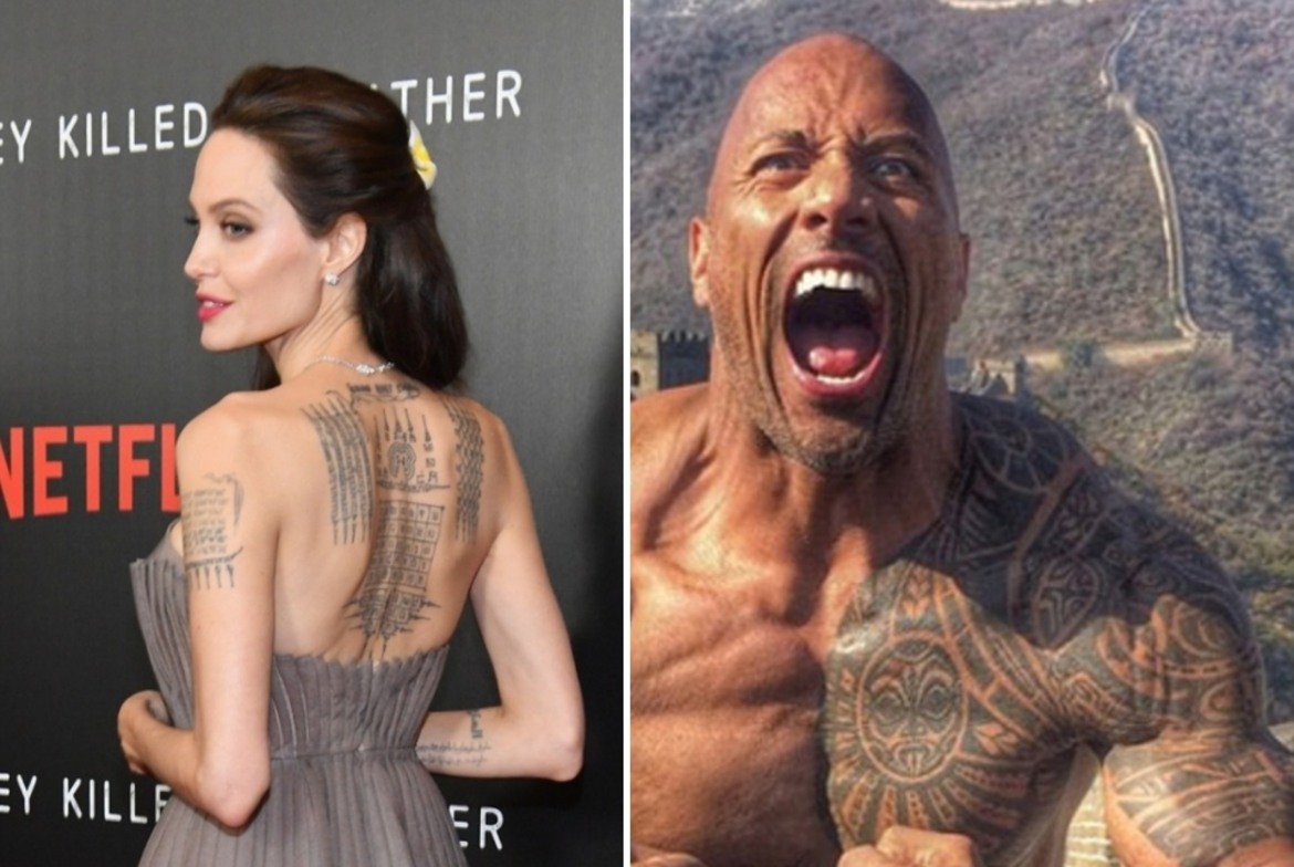 Има малцина актьори, които са изградили успешни кариери в Холивуд въпреки татуировките си. А може би и заради тях.