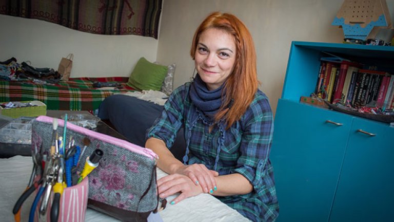 В свой дом-ателие Миха може само да се радва от омесването на работа и удоволствие