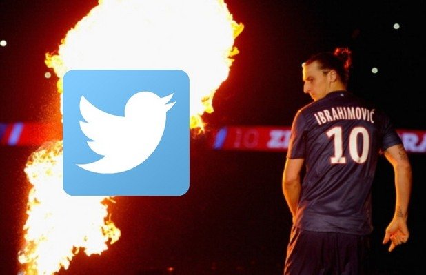 Със сполучливите си майтапи Златан се превърна във футболния цар на Twitter.