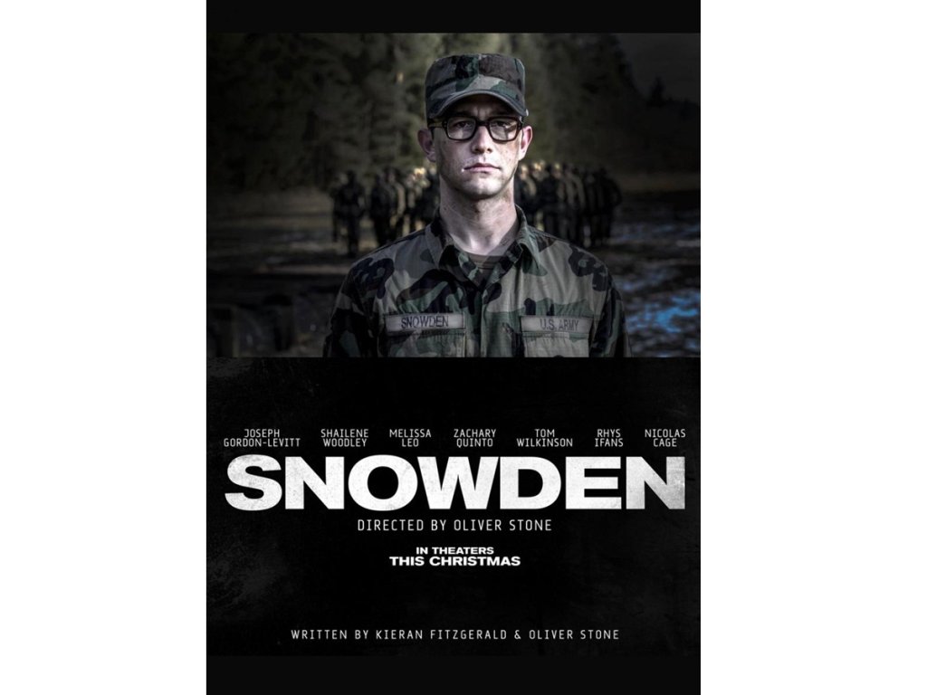 Snowden 
Режисьор е Оливър Стоун, а в ролята на Едуард Сноудън влиза Джоузеф Гордън-Левит. Сноудън сигурно човекът с най-крайни почитатели и хейтъри след Джулиан Асандж. Независимо каква е позицията ви по отношение на бившия кадър на ЦРУ, това е един