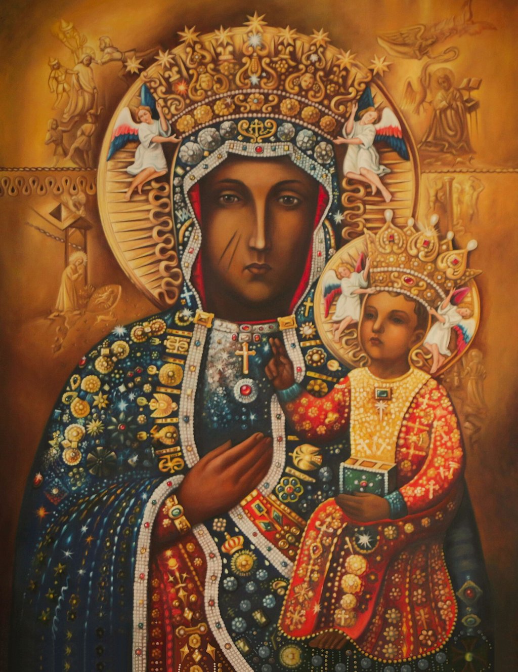 Nuestra_Señora_de_Czestochowa_recubierta_de_Orfebrería