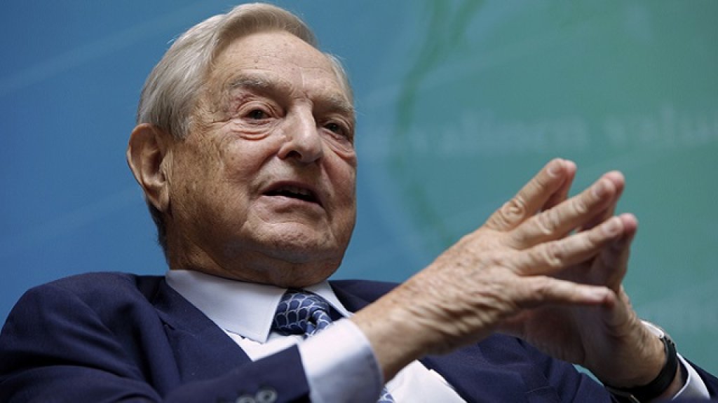 Billionaire investor Soros speaks at a forum during the annual IMF-World Bank meetings in Washington