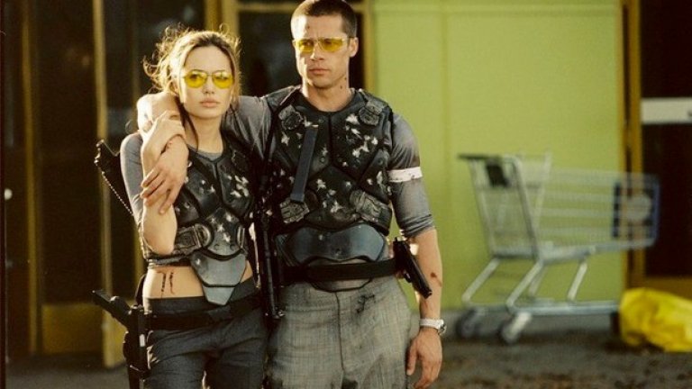 "Мистър и Мисис Смит" (Mr. & Mrs. Smith, 2005)
Глупав филм с един горе-долу добре играещ актьор и един по-слаб. Що е то? Това е "Мистър и Мисис Смит", шпионската боза, която запозна Брад Пит и Анджелина Джоли, за да ги превърне в Бранджелина. Досетихте ли се кой е горе-долу добре играещият актьор или се затруднявате?