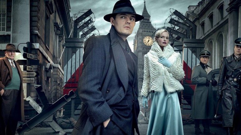 SS-GB
Същата идея, но от другата страна на Ла Манша - какво щеше да стане с Великобритания, ако нацистите бяха спечелили? Историята е далеч не толкова мащабна, колкото тази в The Man in the High Castle, но смесва в себе си елемента на алтернативна история с разследването на едно убийство и, разбира се, неминуемата щипка шпионски интриги. Страната се възстановява след загубата и се опитва да свикне с новата реалност. Главният герой - детектив Дъглас Арчър (Сам Райли - On The Road, Control, Maleficent) - е натоварен с това да разследва едно убийство на мъж, който е много вероятно да е шпионирал германците, но в полза на кого? С разследването Арчър затъва все повече и повече в борбата между съпротивата, нацистите и другите външни сили. Сериалът е кратък - един сезон от общо 5 епизода.