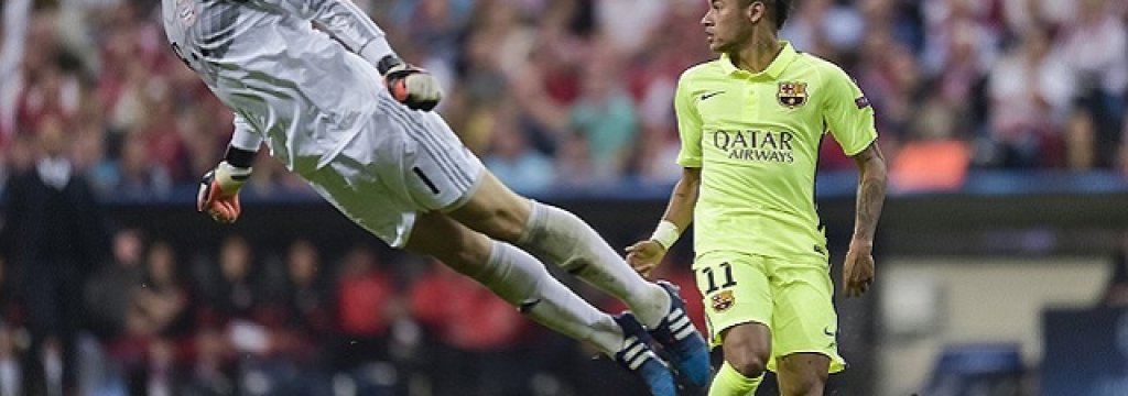 Barcelona-Bayern - Neuer-Neymar