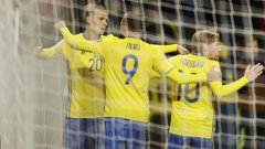 Швеция разгроми Люксембург с 8:0.