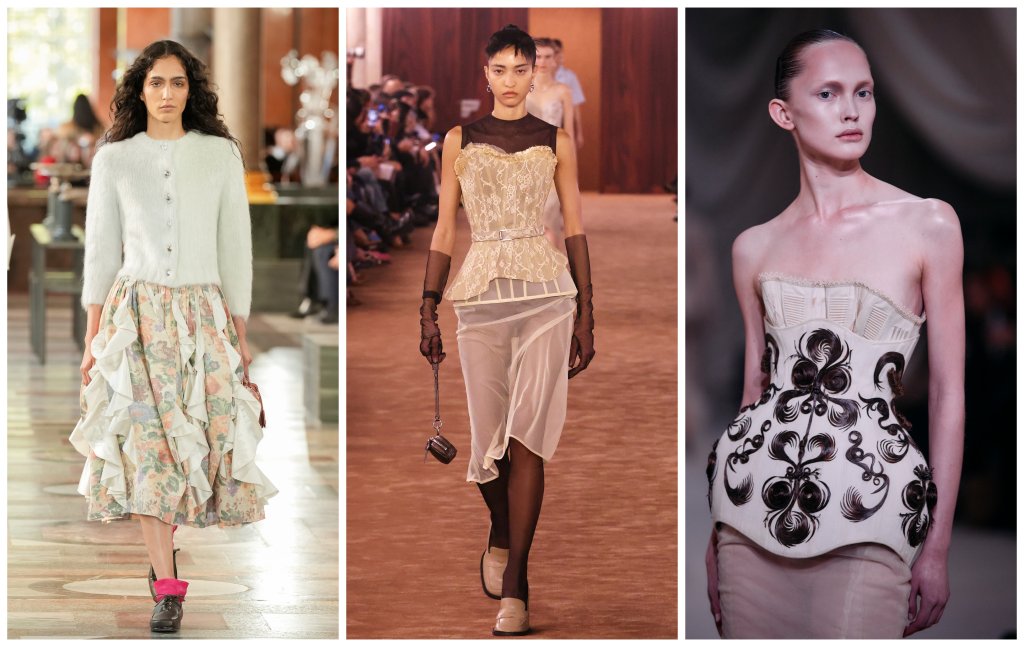 Тъмната романтика на готиката
Пролетта не е повод да се откажете от тъмните дрехи. Не и когато дизайнери като Maison Margiela, изпълнители като Charli XCX и филмът „Брулени хълмове“ връщат готик романтиката обратно на модната сцена. Тази естетика е по-груба и драматична от традиционните пролетни тоалети, но със сигурност привлича вниманието.