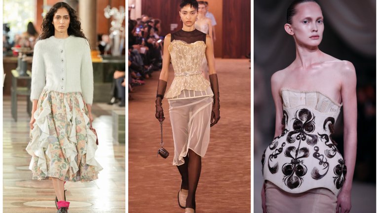 Тъмната романтика на готиката
Пролетта не е повод да се откажете от тъмните дрехи. Не и когато дизайнери като Maison Margiela, изпълнители като Charli XCX и филмът „Брулени хълмове“ връщат готик романтиката обратно на модната сцена. Тази естетика е по-груба и драматична от традиционните пролетни тоалети, но със сигурност привлича вниманието.