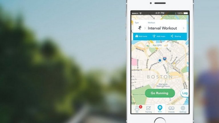 RunKeeper (iOS | Android)
Това е една от най-добрите фитнес апликации. Регулирате упражнения, загубата на тегло и постиженията си съвсем безплатно.