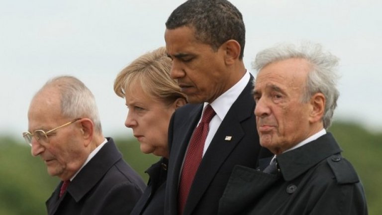 Ели Визел заедно с Меркел и Обама в Бухенвалд