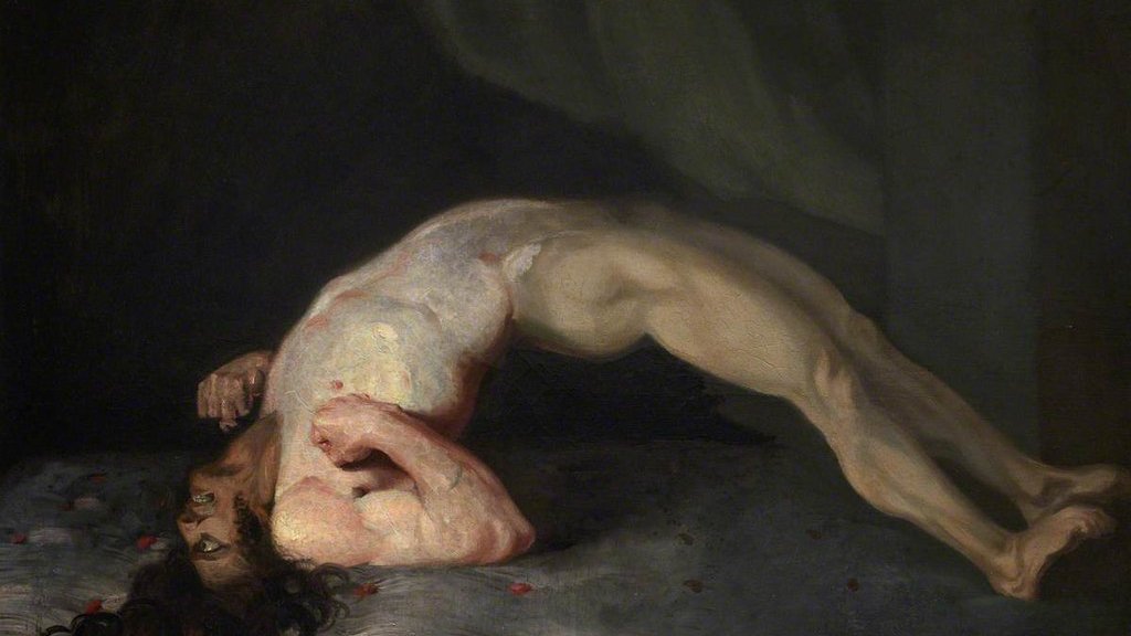 Opisthotonus_in_a_patient_suffering_from_tetanus_-_Painting_by_Sir_Charles_Bell_-_1809