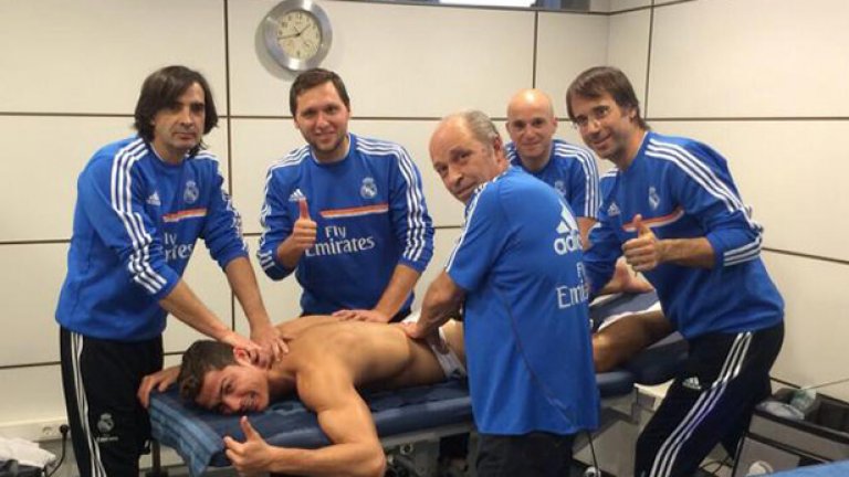Петима масажисти в Реал се грижат за тялото, което струва милиард.