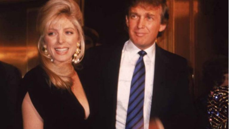 С втората му съпруга - Мери Мейпълс