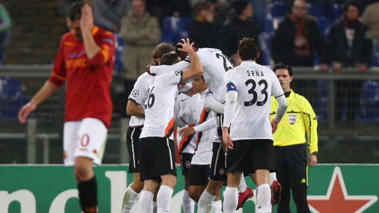 Рома записа втора поредна загуба от Шахтьор в Шампионската лига
