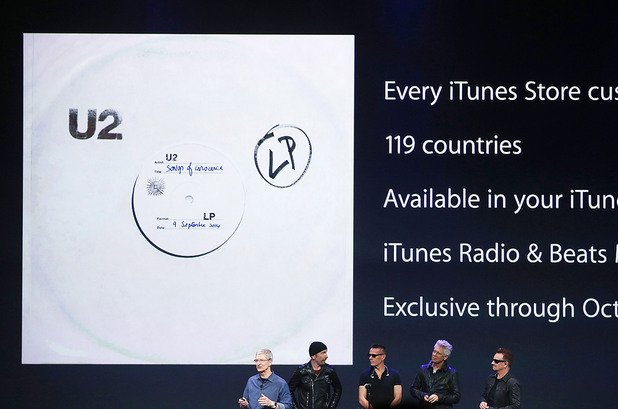 Apple раздаoe на всичките си потребители безплатно копие на албума, независимо дали го искат или не
