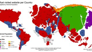 Най-популярните интернет сайтове в света, страна по страна