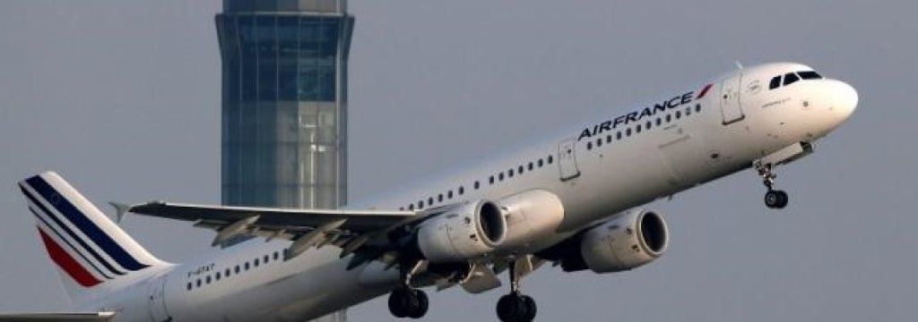 An Air France aircraft takes-off at the Charles-de-Gaulle airport near Paris