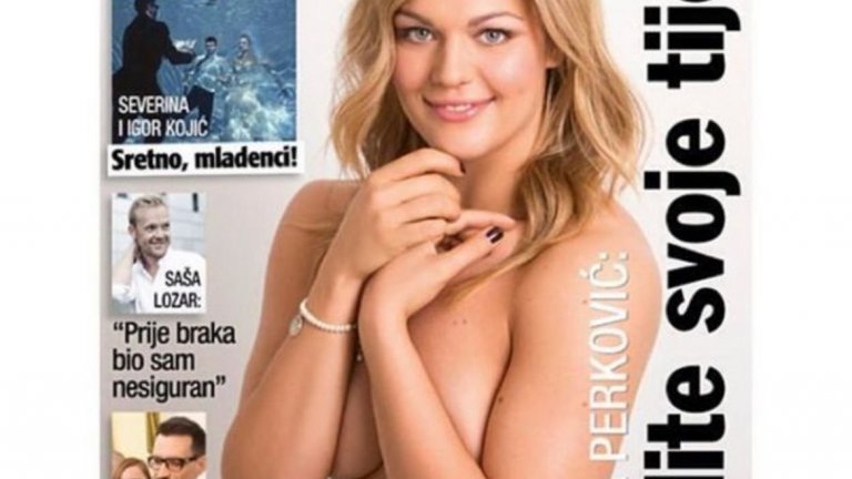 Андреа Перкович на корицата на „Story”.

