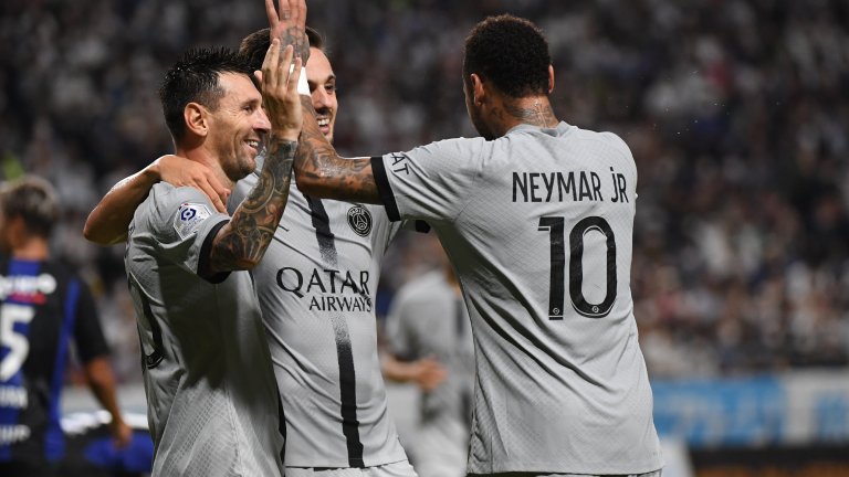 Меси, Неймар и Мбапе вкараха за ПСЖ