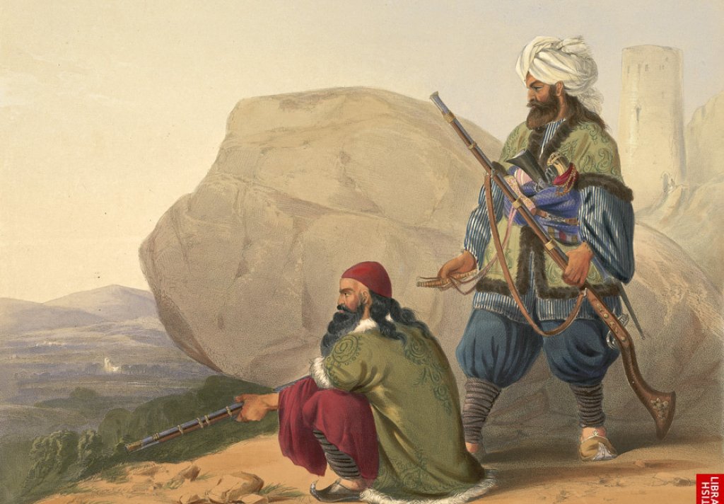 Afghan_foot_soldiers_in_1841