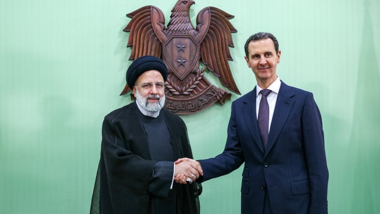 Башар Асад и иранския президент Ибрахим Раиси