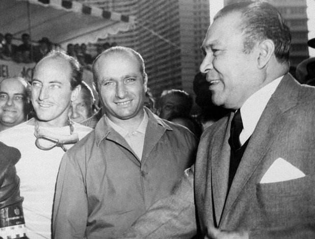 Отново Фанджо и Батиста преди състезанието през 1958