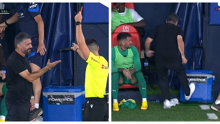 Валенсия на Гатузо - 9 червени картона в 8 мача и вилнеещ по тъча Рино