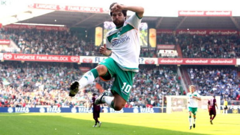 Дигео. Отбор: Сантос, Рейтинг: 10/10, Настоящ отбор: Фламенго. През 2004 г. Сантос разполагаше с футболисти с извънземен талант. Диего бе най-добър във Вердер, а после също се радваше на някои проблясъци. Сега отново е у дома.