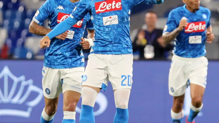 Жиелински сложи началото на разгрома над Интер с фамозен гол отдалеч