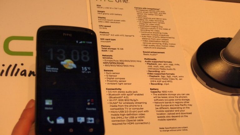 HTC One S и спецификации.
