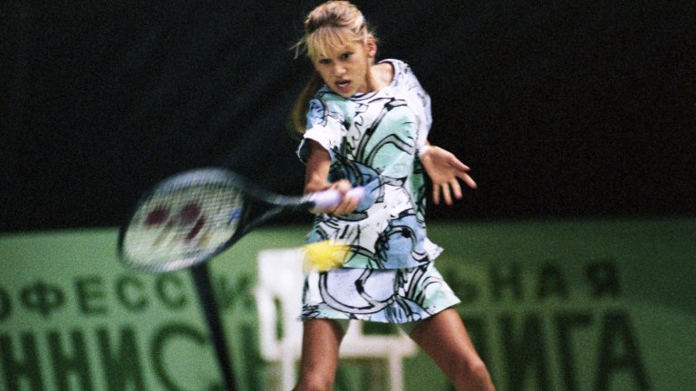 Анна Курникова на турнира за девойки "Съкровищата на Русия", 1994 г.