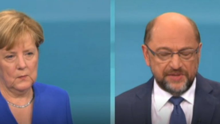 Ангела Меркел победи Мартин Шулц в телевизионен дебат между двамата