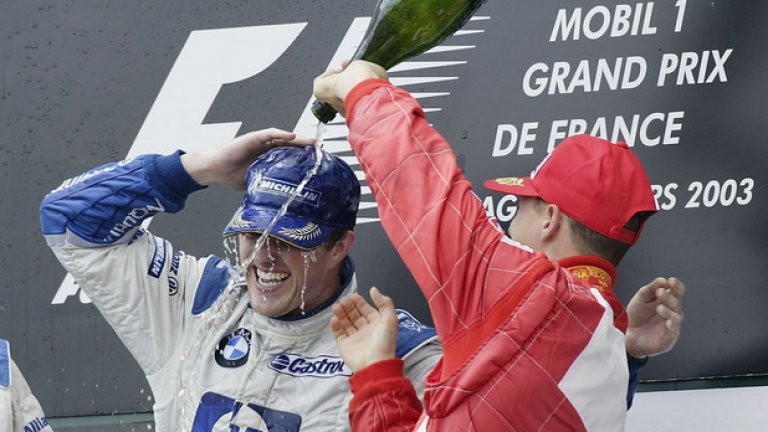 Михаел и Ралф Шумахер във времената, в които се бориха за място на подиума и за призове в Гран при на "Формула 1".