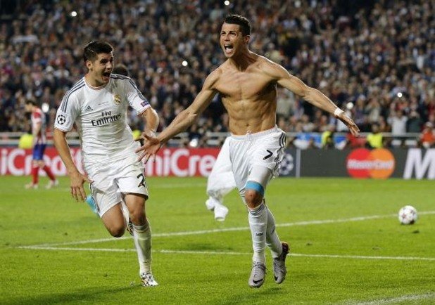 9. Кристиано Роналдо (Манчестър Юнайтед, Реал Мадрид) - 80 гола в 116 мача - 0.69
