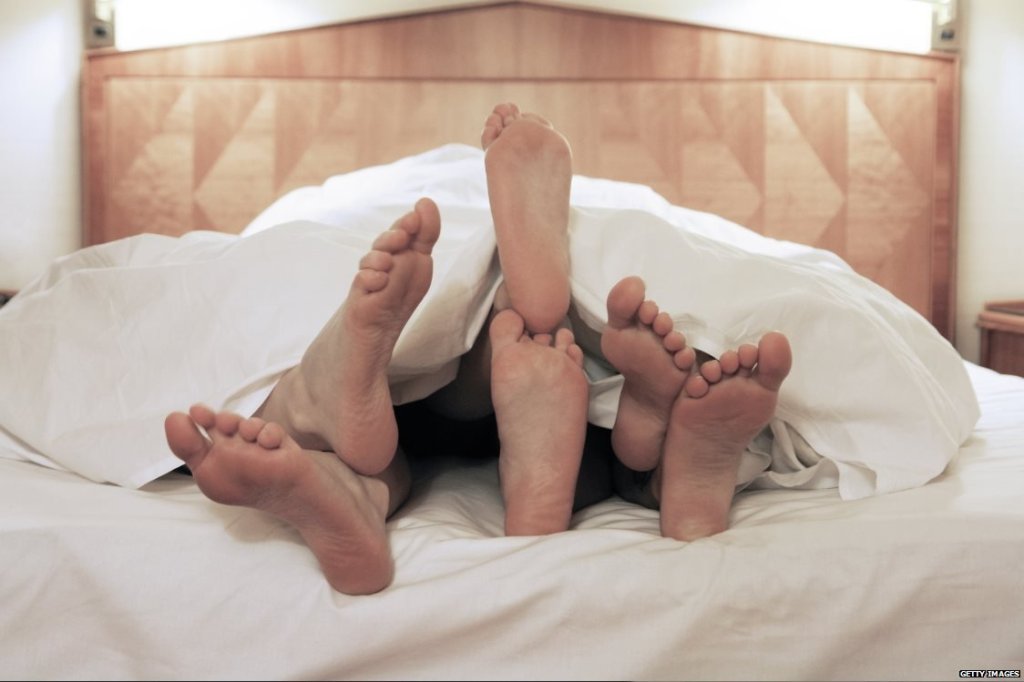 тройка, секс, крака