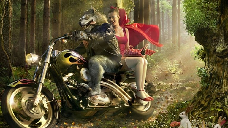 Червена шапчица една...