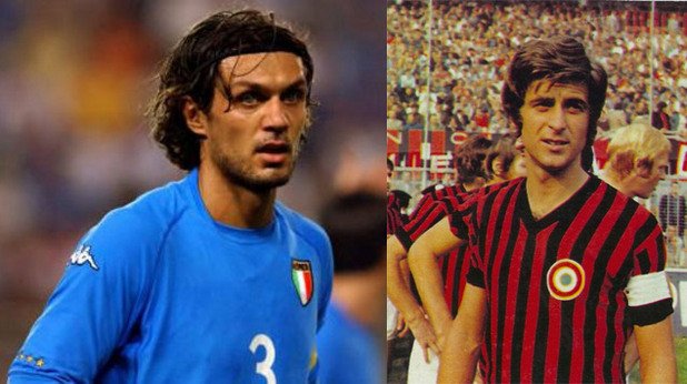 Паоло и Чезаре Малдини - една от най-прочутите футболни фамилии на Италия.