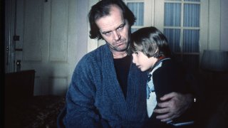 On the set of The Shining