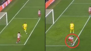 Съдийският гаф, който ощети Барселона и вбеси Флик (видео)