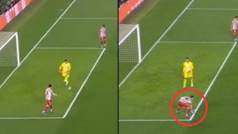 Съдийският гаф, който ощети Барселона и вбеси Флик (видео)