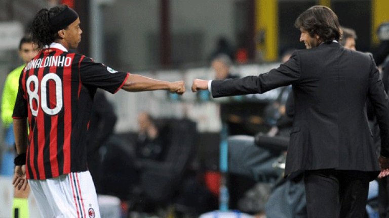 Бразилският тандем на Милан - Роналдиньо и Леонардо се раздели с класика срещу Ювентус