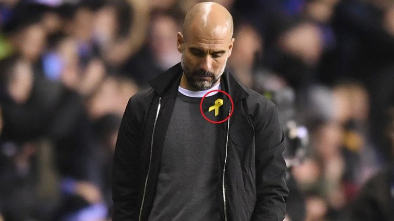 През ноември испанецът сам призна, че носи лентичката в подкрепа на независимостта на Каталуния