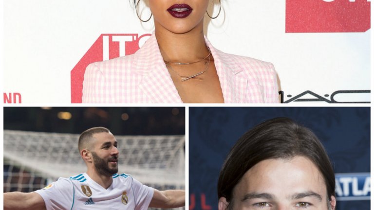 Карим Бензема и Джош Харнет (Риана)