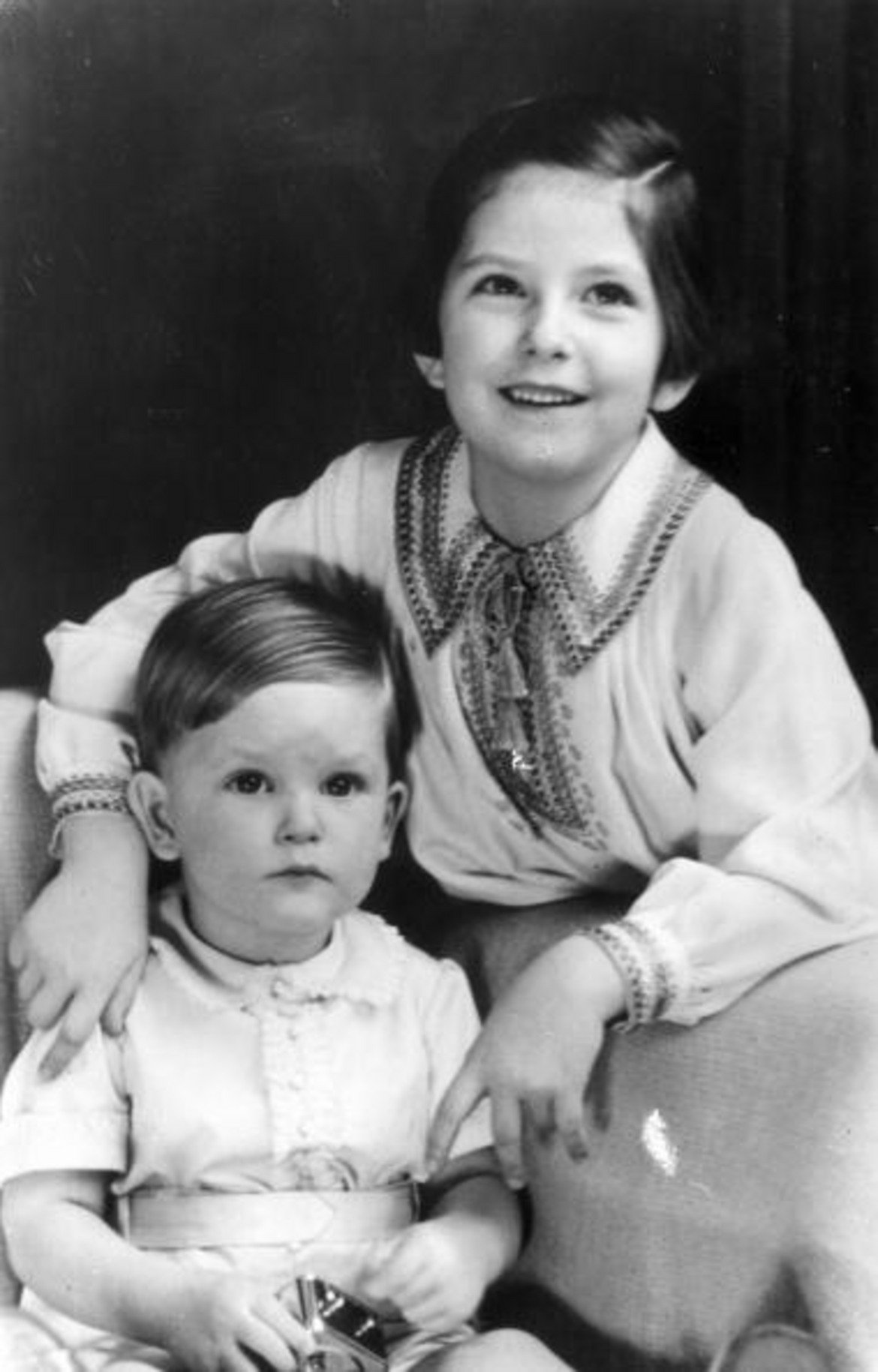 Симеончо и сестра му Мария-Луиза