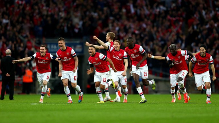 Арсенал най-после се усмихна през този сезон, като с много мъка елиминира Уигън и стигна финала за Купата на Футболната асоциация.