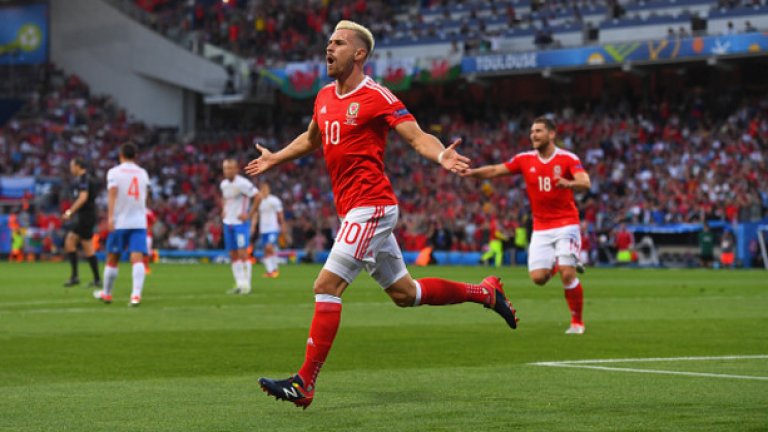 8. Аарън Рамзи (Уелс). Мощен, бърз, безкомпромисен. Енергията и решимостта му в борбата за топката са в основата на пробива на Уелс.