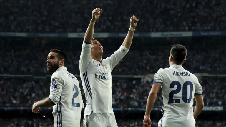 Роналдо вкара общо пет гола на Байерн в двата мача, за да класира Реал напред