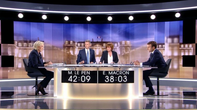 Над 20 милиона души са гледали финалния дебат между Марин льо Пен и Еманюел Макрон